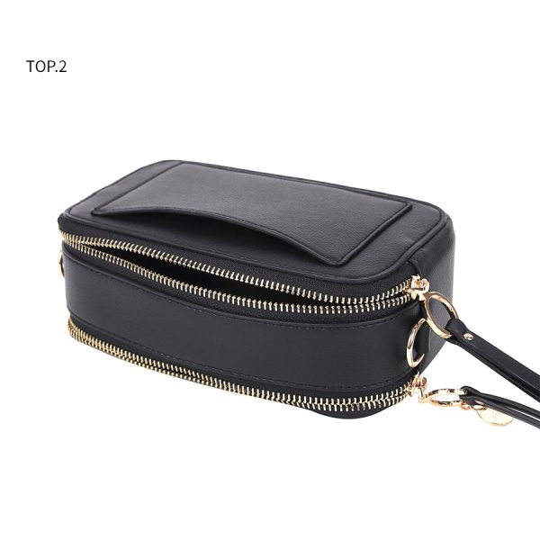 CLUE - Casual Square Deep Black Bag Cheap - Image 5
