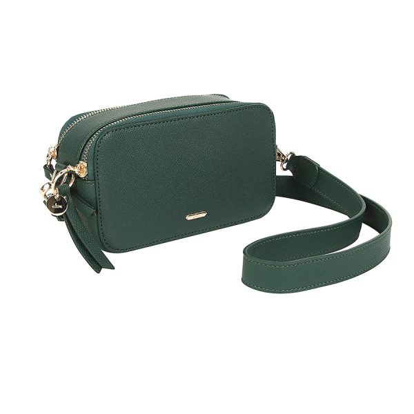 CLUE - Casual Square Deep Green Camera Bag Hot on Sale - Image 2
