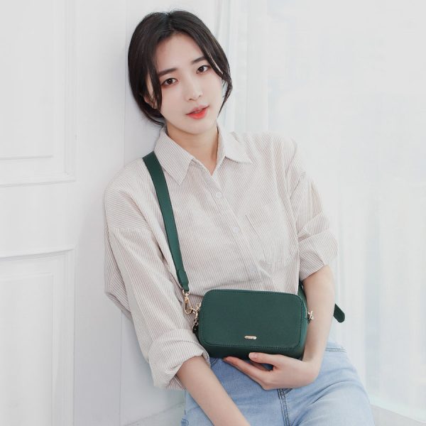CLUE - Casual Square Deep Green Camera Bag Hot on Sale