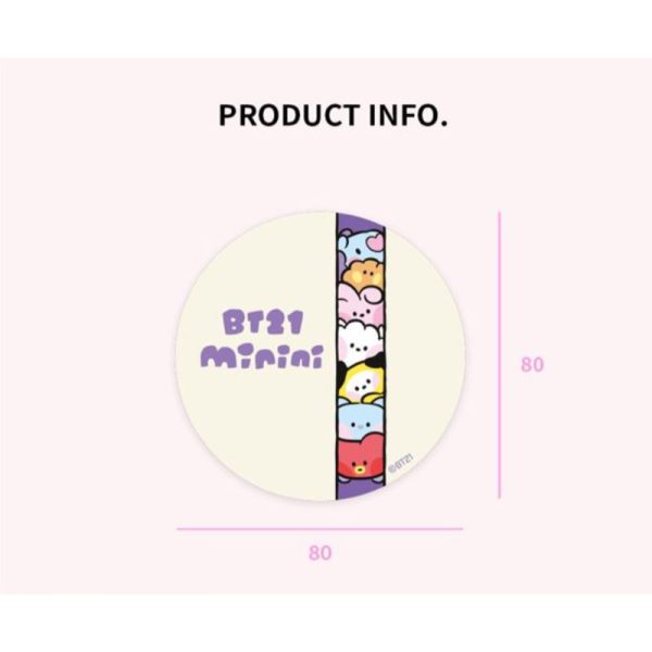 BT21 - Minini Sticky Gel Pad For Discount - Image 2
