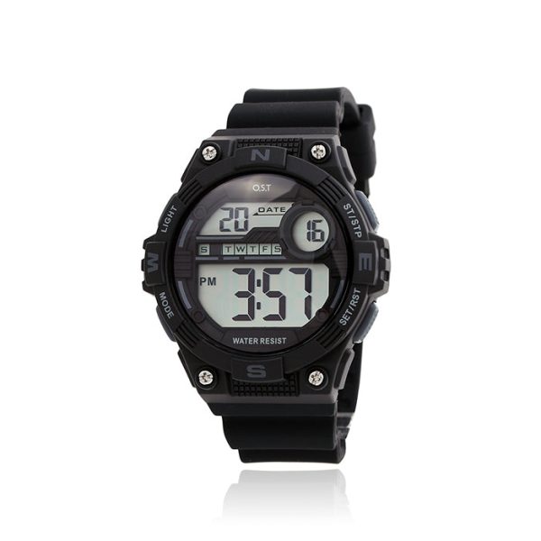 OST - Water Resistant Black Digital Watch Discount